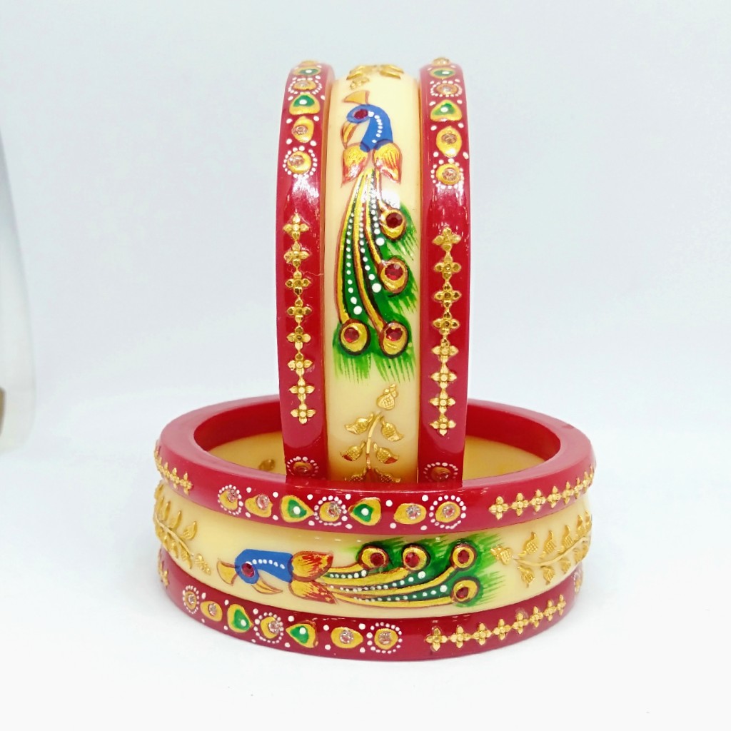 22 kt 916 women red-off white raschud - Image 2