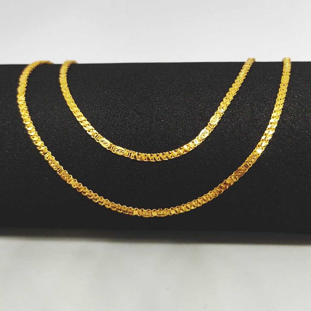 22 KT 916 Hallmark Plain Piece Chain - Image 3