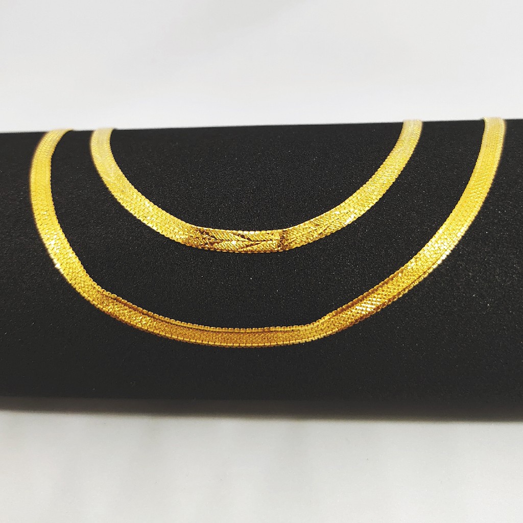 22 KT 916 Hallmark Unisex Plain Chain - Image 3
