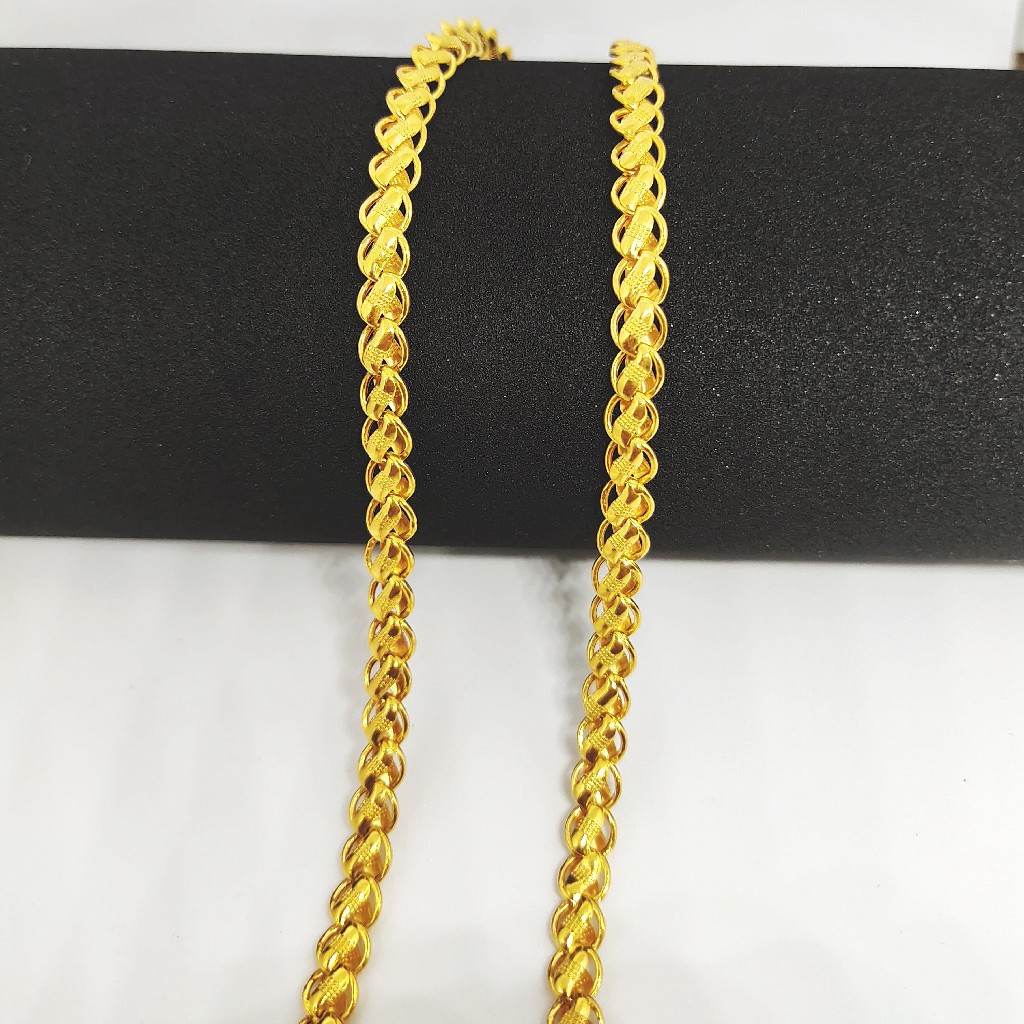22 KT 916 Hallmark Lotus Men Chain - Image 2