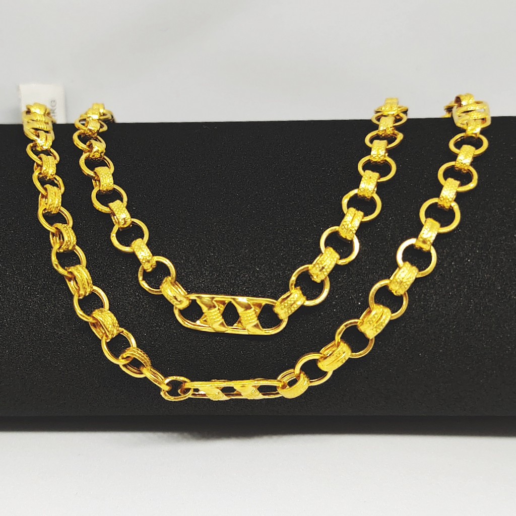 22 KT 916 Hallmark Indo Italian Gents Chain - Image 3