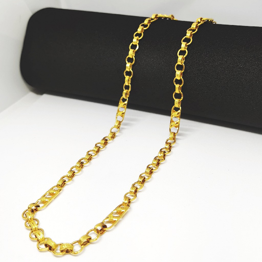 22 KT 916 Hallmark Indo Italian Gents Chain