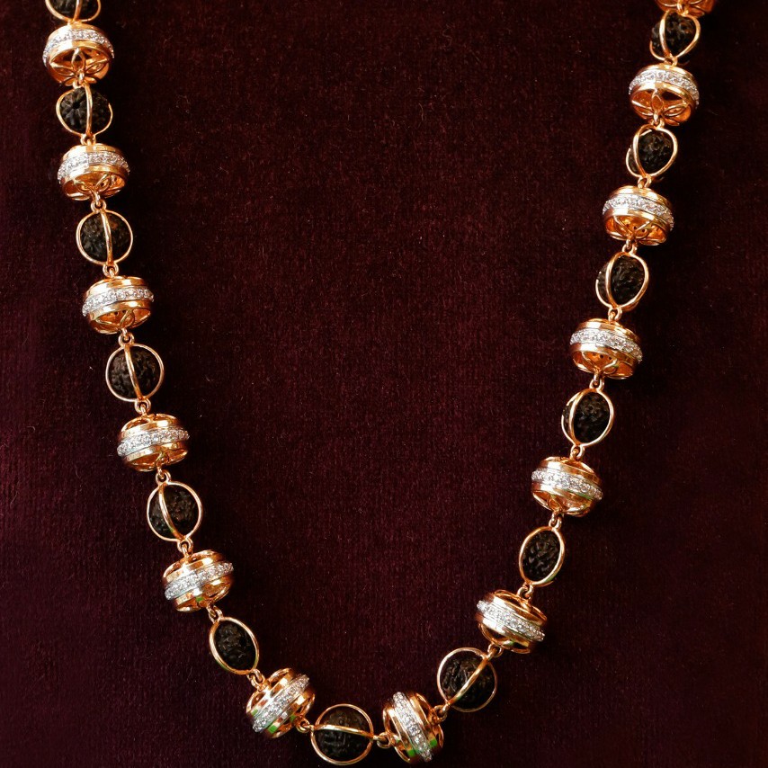 Rudraksh mala (18k)