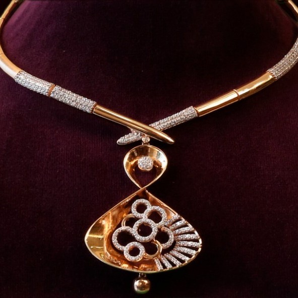 Rose gold necklace