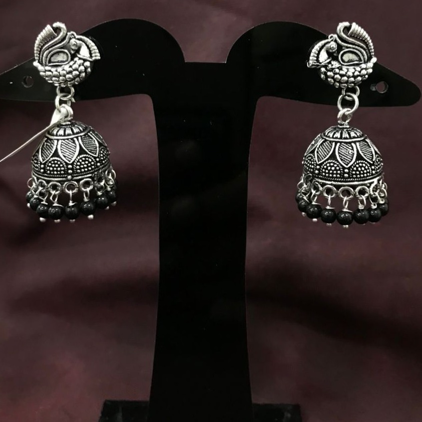 Silver Jhumka Light Weight Artificial
