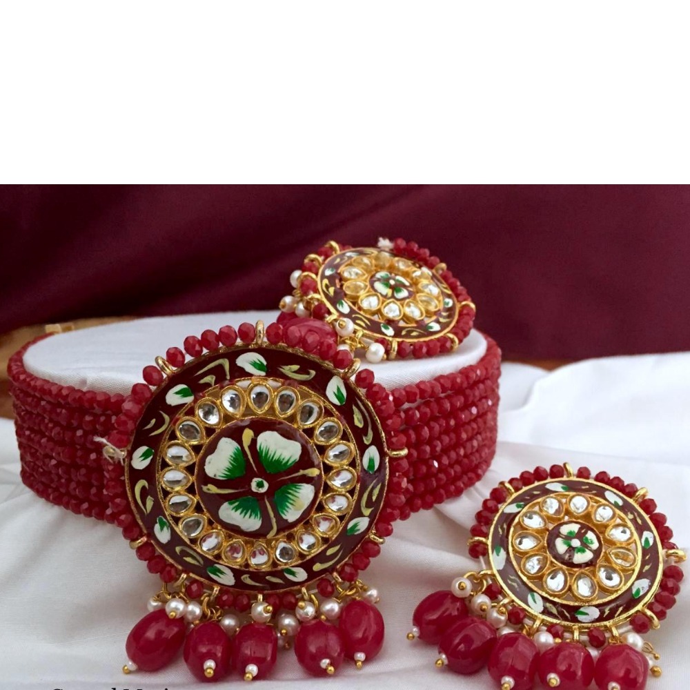 Attractive Design Party Wear Artificial Necklace Set