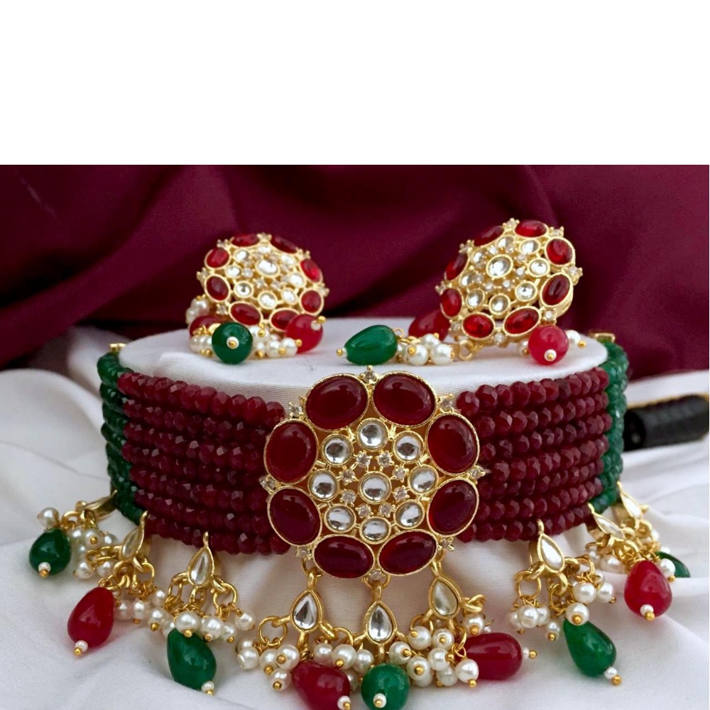 Bridal Choker Kundan Design Necklace Set