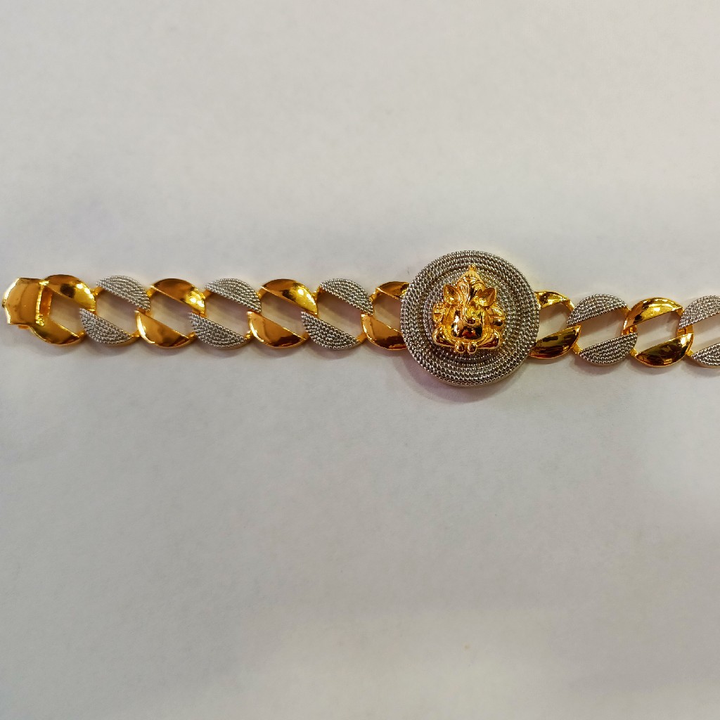 916 Gold Ganesh Design Bracelet - Image 5