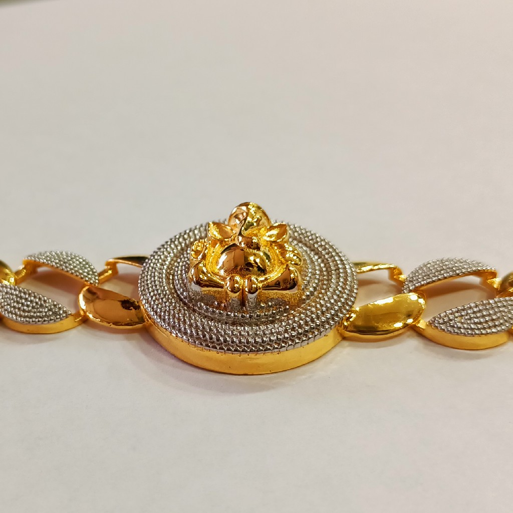 916 Gold Ganesh Design Bracelet - Image 3