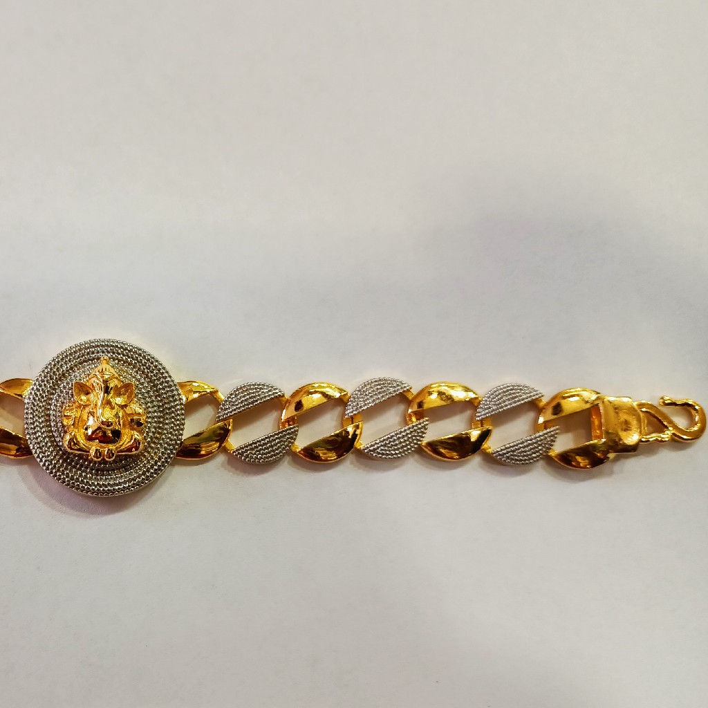 916 Gold Ganesh Design Bracelet - Image 2