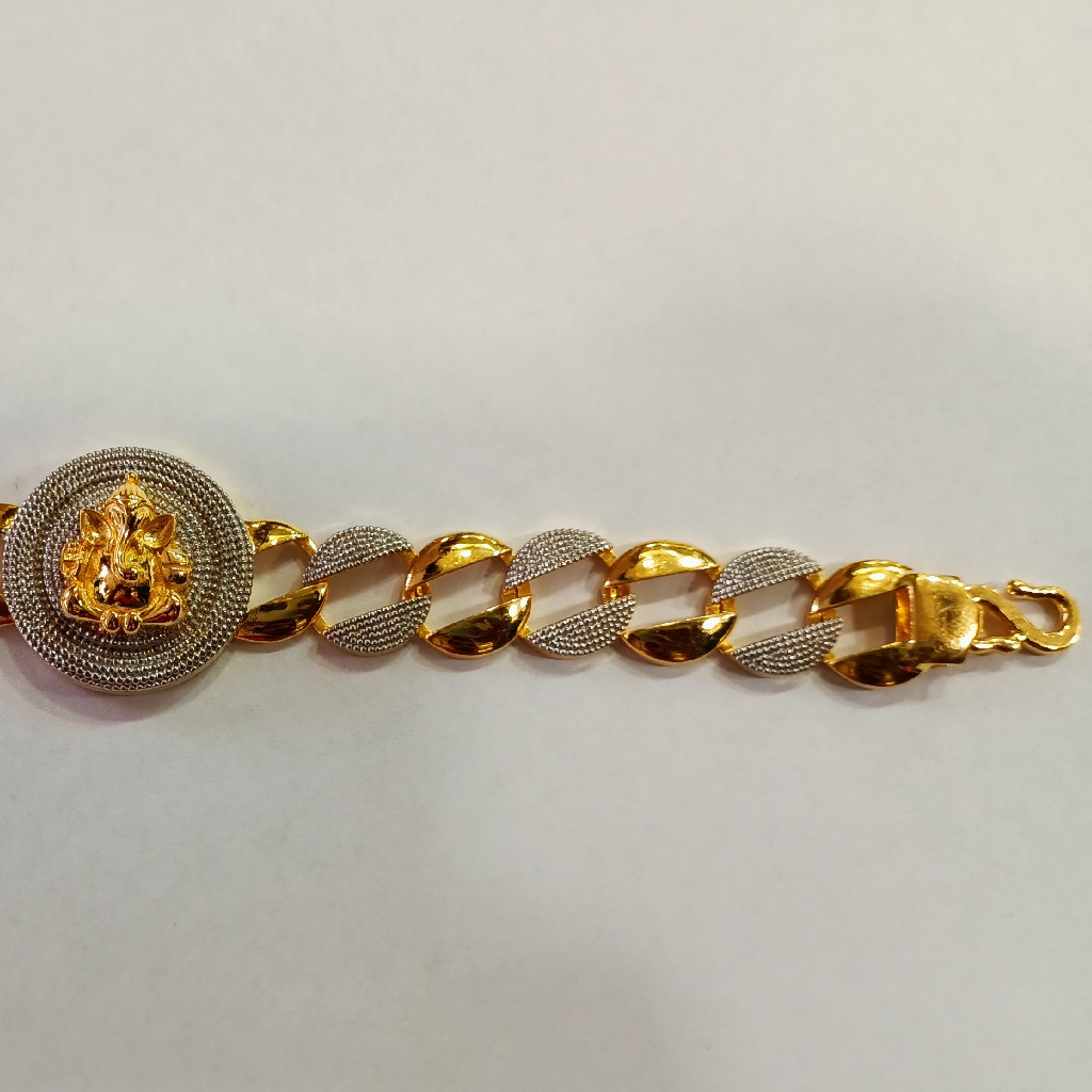 916 Gold Ganesh Design Bracelet