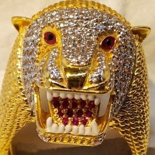 916 Gold CZ ring - Image 2