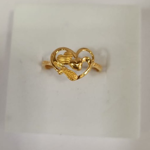 22KT Gold Heart Design Ring