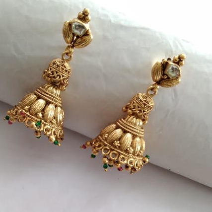 22KT Gold Elegant Design Long Necklace Set - Image 2