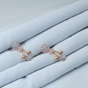 ROSEGOLD FANCY HANGING EARRING