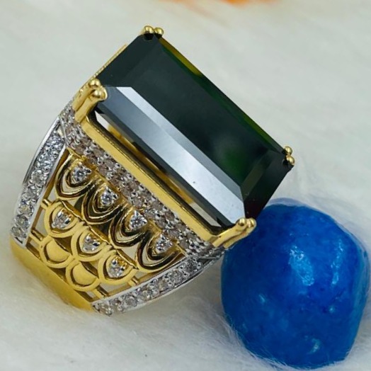 916 BIG BLACK STONE RING - Image 2
