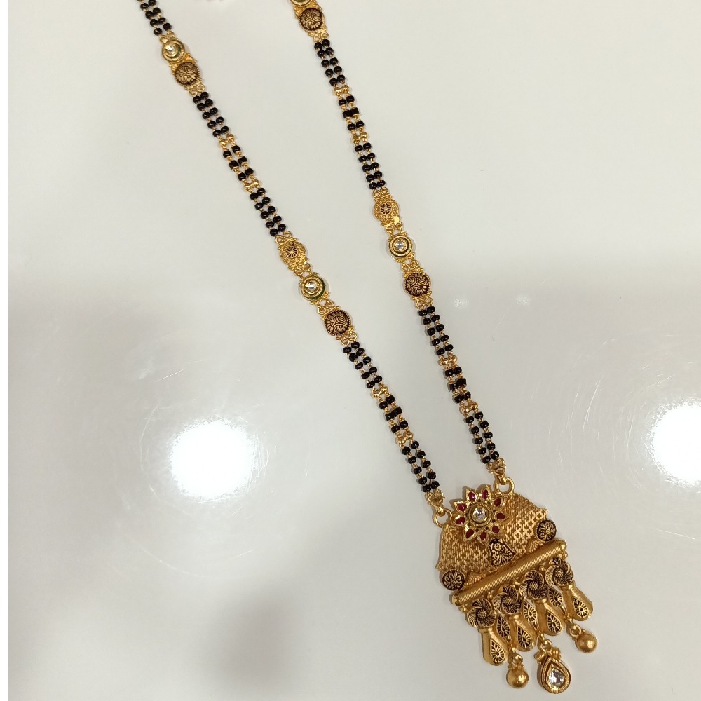 916 GOLD LONG RAJWADI MANGALSUTRA