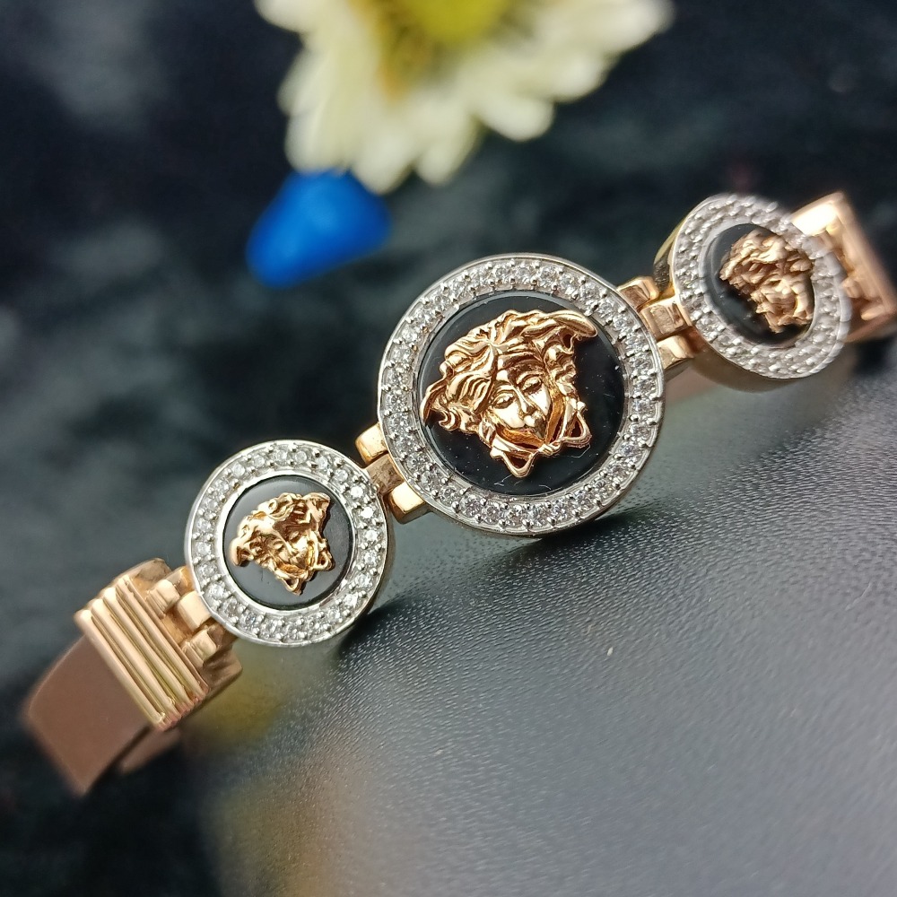 ROSEGOLD LEATHER BELT BRACELET