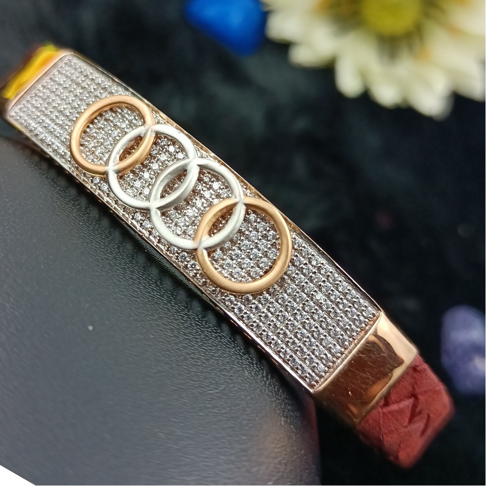 ROSEGOLD LEATHER BELT BRACELET