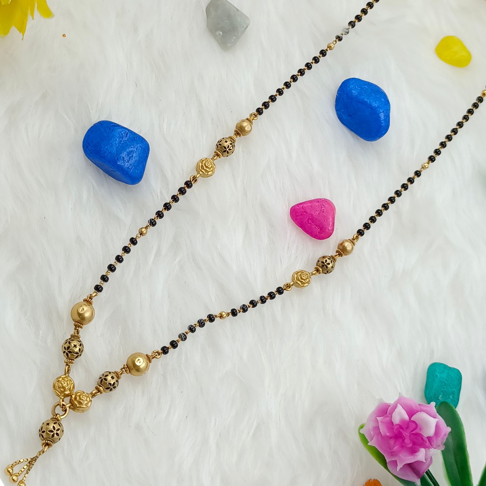 916 GOLD ANTIQUE BALL MANGALSUTRA