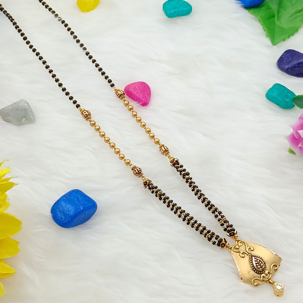 916 GOLD LIGHT WEIGHT ANTIQUE MANGALSUTRA