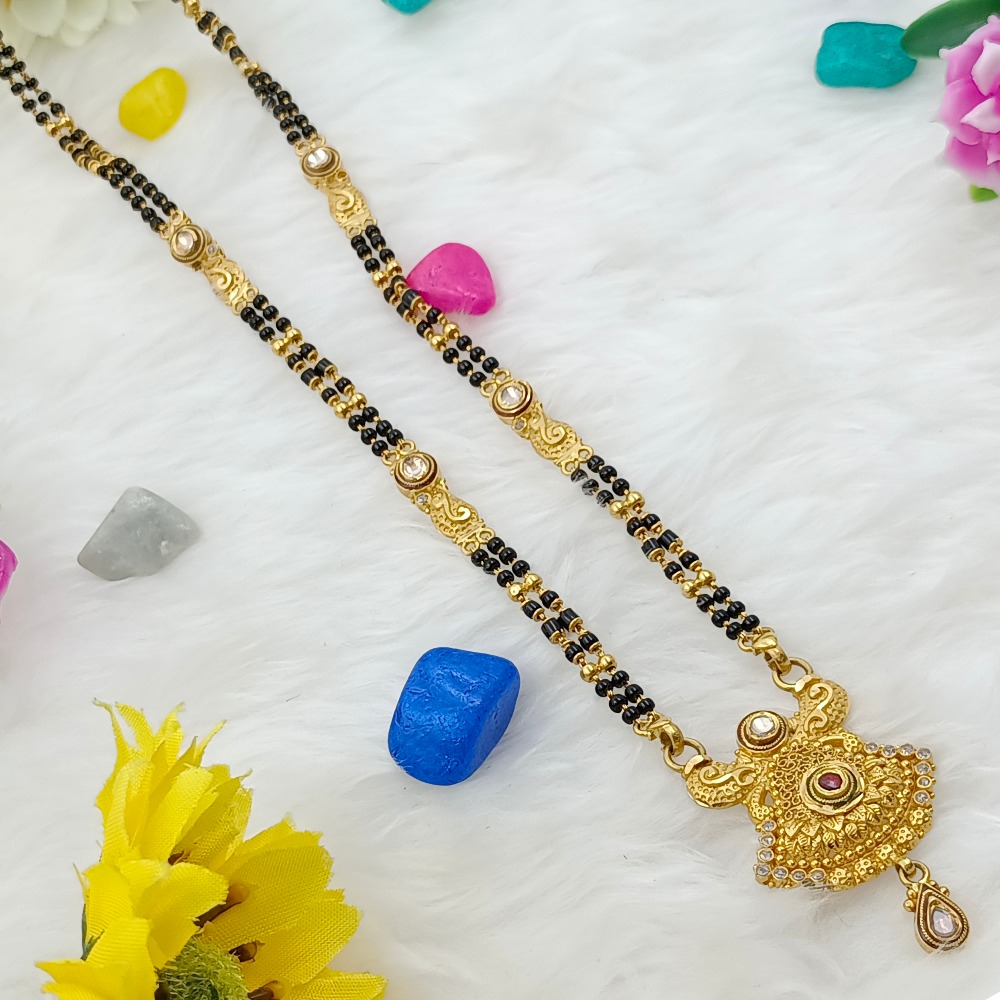 916 GOLD LONG ANTIQUE MANGALSUTRA