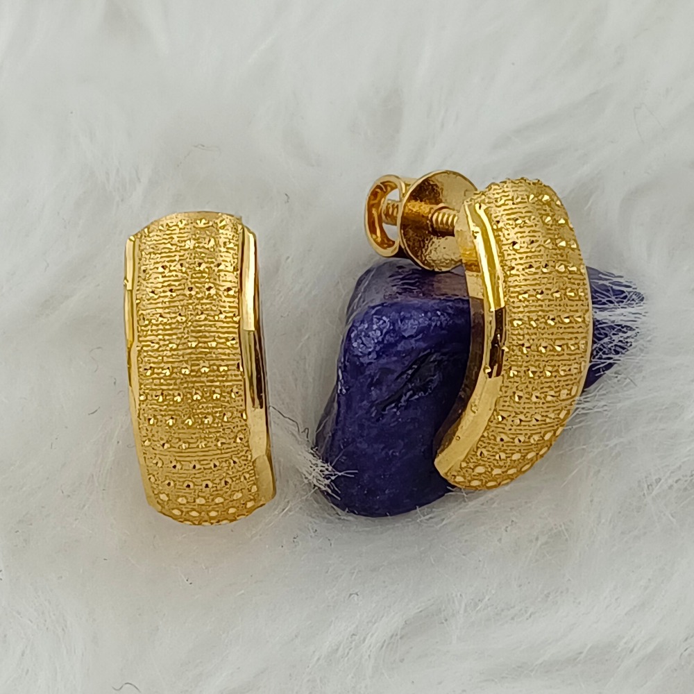 916 GOLD PLAIN GOLD EARRING
