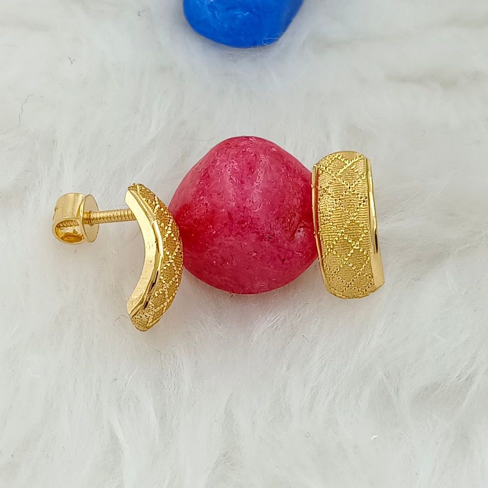 916 GOLD PLAIN GOLD EARRING