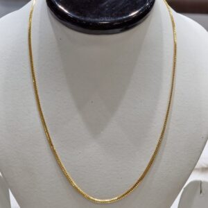 22KT Gold Hallmark Light Weight Homely Chain