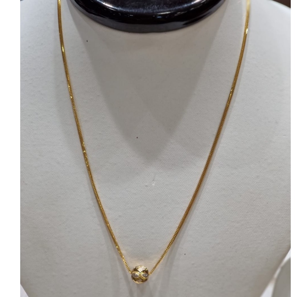 916 CZ Gold Dokiya Chain