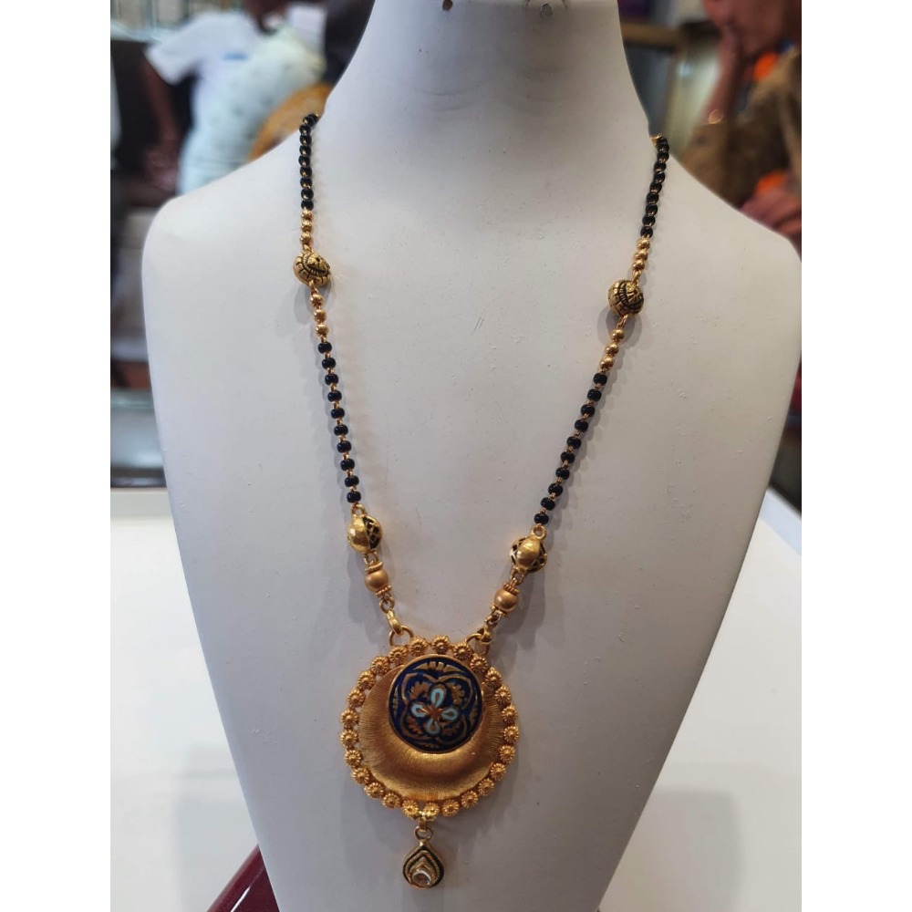 22Kt Gold Antique Mangalsutra SVJ-M06