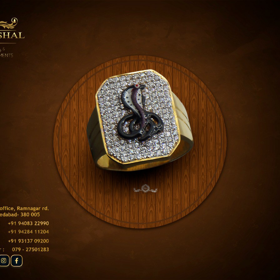 916 Gold Gent Ring
