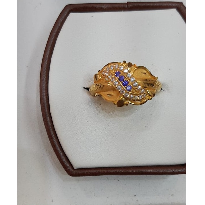 22KT Gold CZ Ring For Wedding MJ-R006