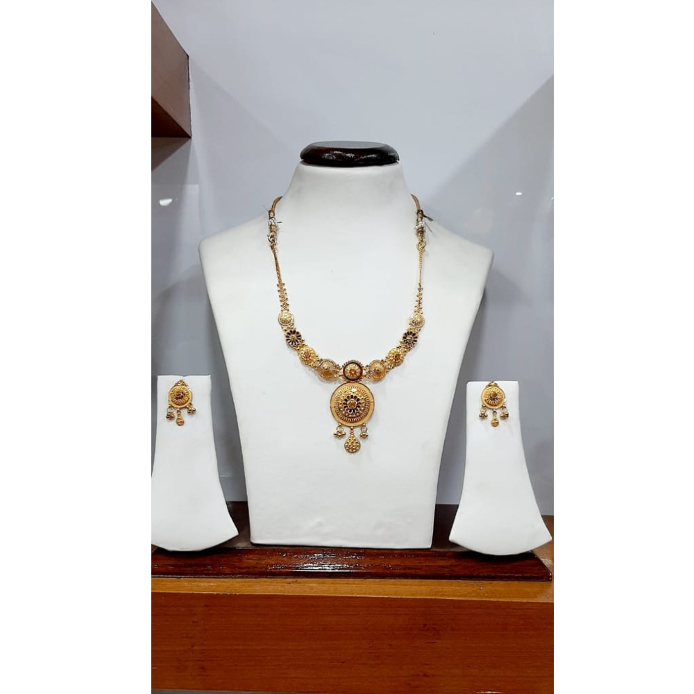 22Kt Gold Designer Dokia Set MJ-N002