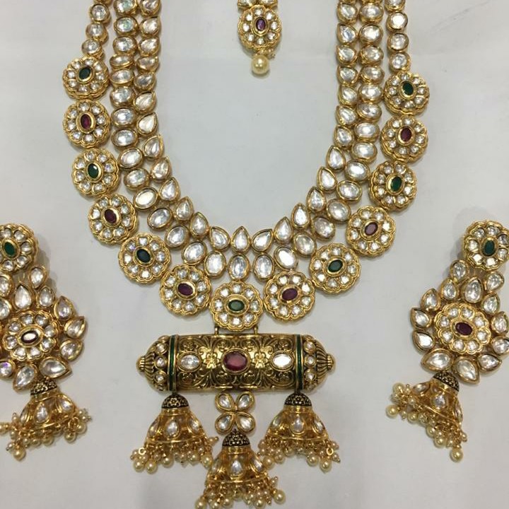 Kundan long set