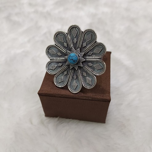 Silver Classic Oxidized Ring SE-R001