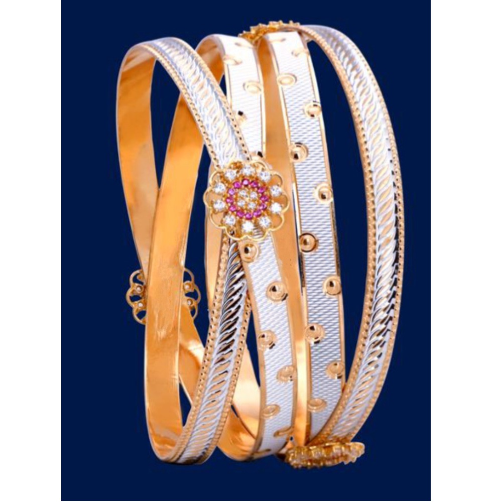 22KT Gold CNC Casting Lazer Joint Bangle SB-B012