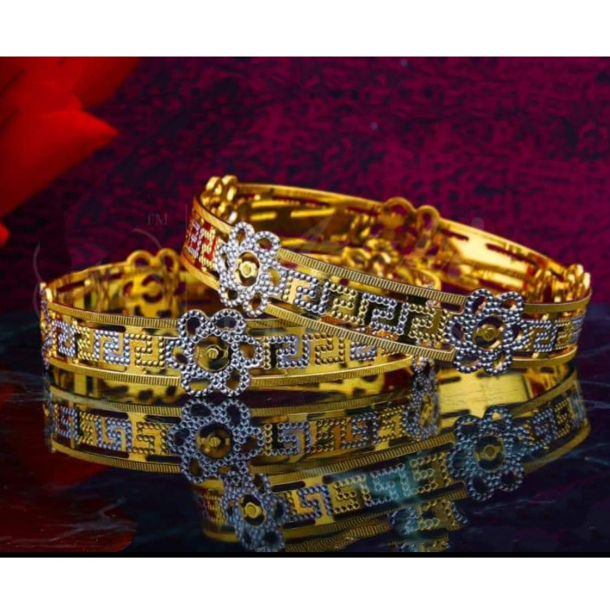 22KT Gold Designer CNC Bangle SB-B006