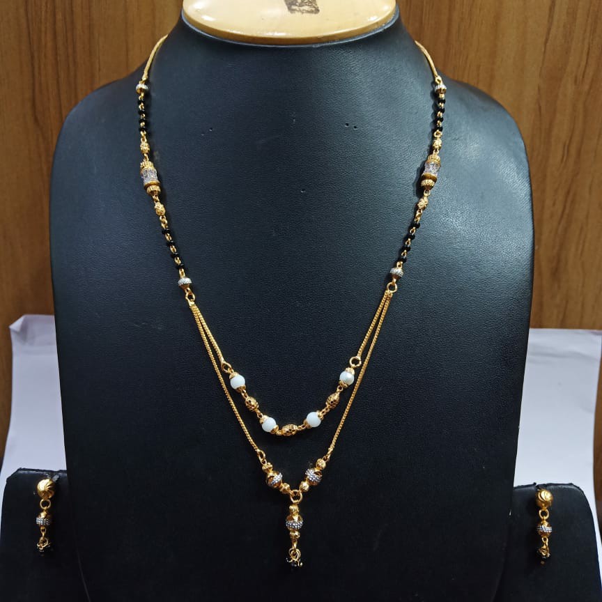 Moti 2 line dokiya mangalsutra