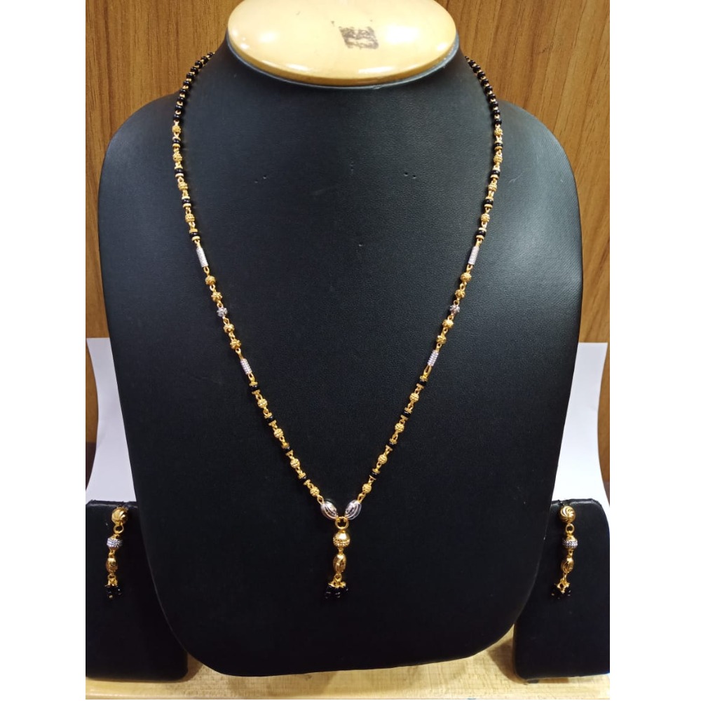 One Gram Gold Mangalsutra Dokiya set AG-M01