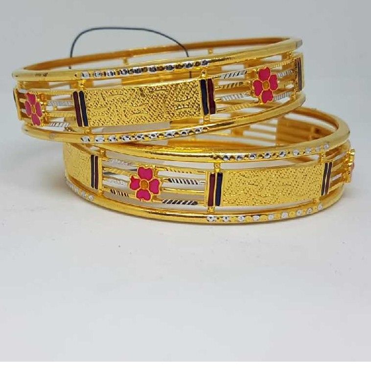 Flower Design Ladies Bangles
