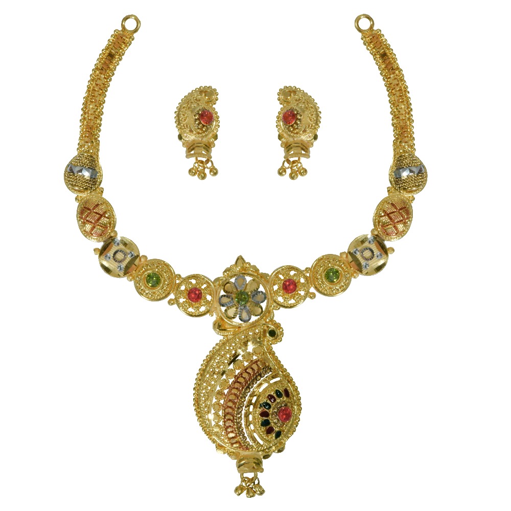 Attractive mango design necklace set ag-n004