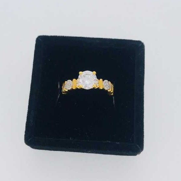 916 Gold Fancy American Diamond Ring