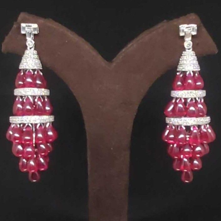 Ruby earring