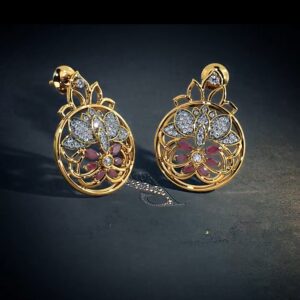 22ct Hall Mark Gold Latest Design Ladies Earring