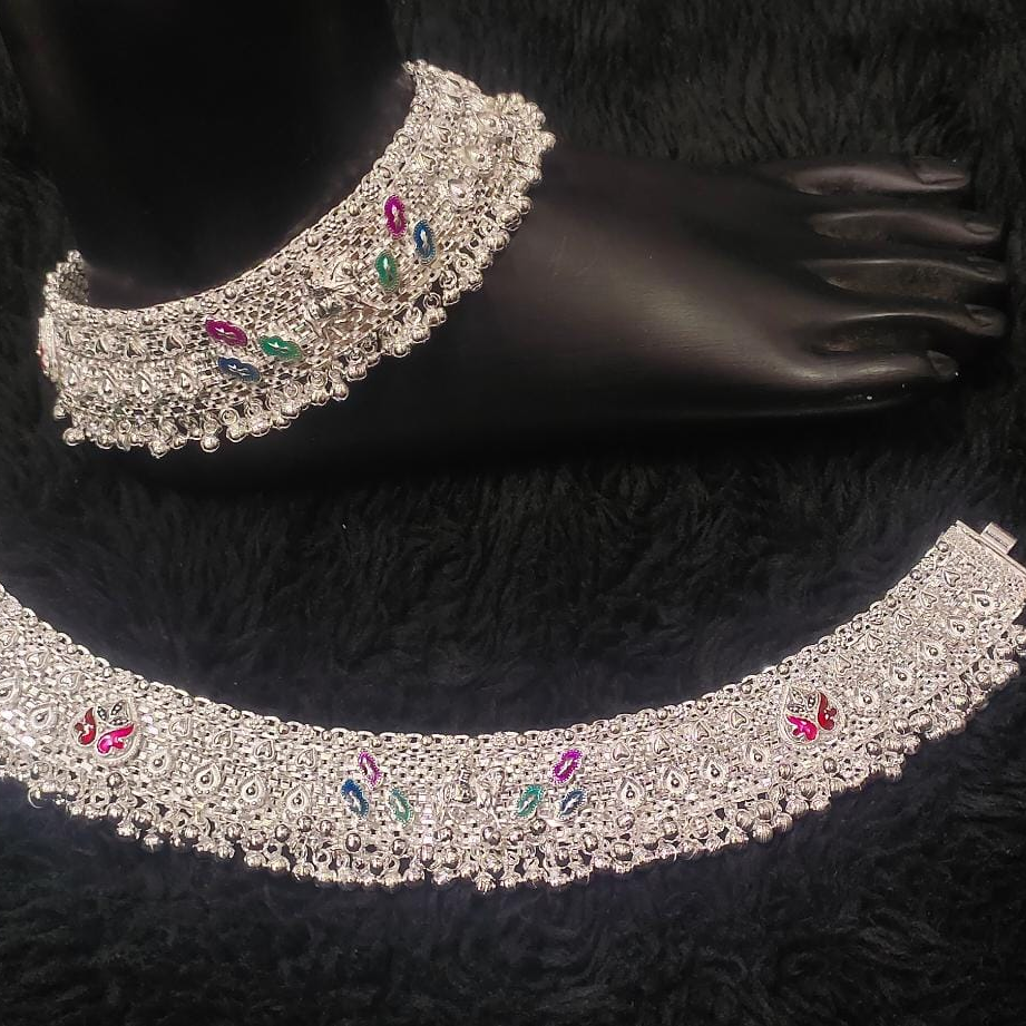 Latest Design Ladies Pure Silver Payal