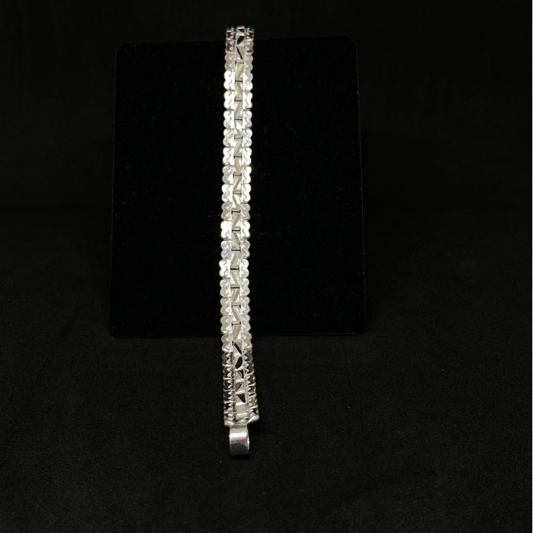 light weight men's silver bracelet