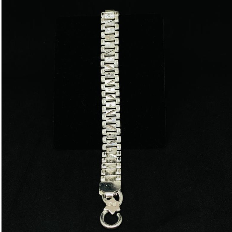 Pure silver men's bracelet