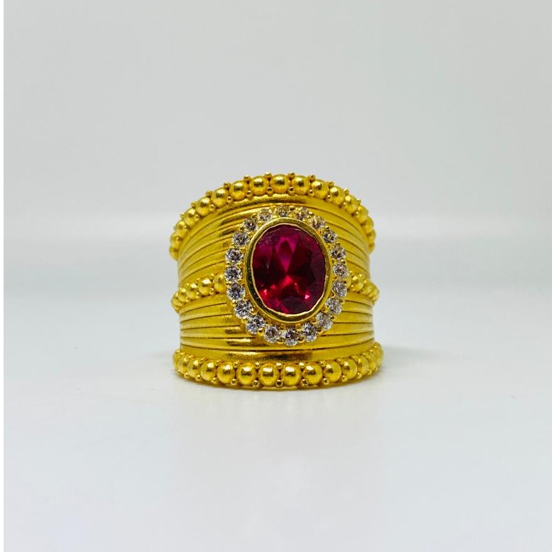 1 gram gold coting rings heavy look design