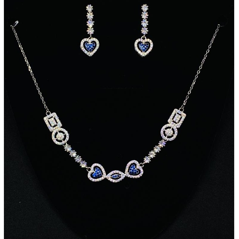 necklace set silver 925 hallmark